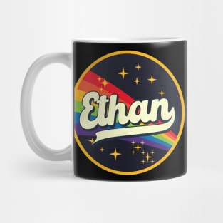 Ethan // Rainbow In Space Vintage Style Mug